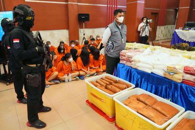 Indonesia arrests 285 in drug crackdown and seizes over half a ton of narcotics