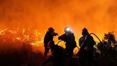 Greece: Firefighters continue to battle Chios wildfire as evacuations expand