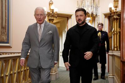 King welcomes Volodymyr Zelensky to lunch at Windsor Castle