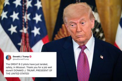 Trump Mocked After Misspelling His Own Name in Post Thanking Iran Bombers: 'New Coffeve Just Dropped'