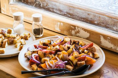 Panzanella — but add bacon and Duke's