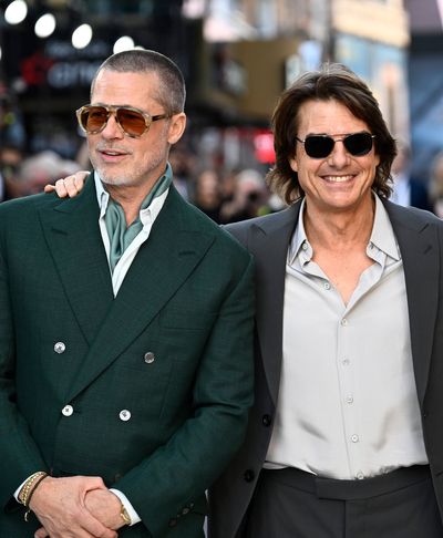 Tom Cruise in surprise appearance alongside Brad Pitt as stars come out for London premiere of F1: The Movie