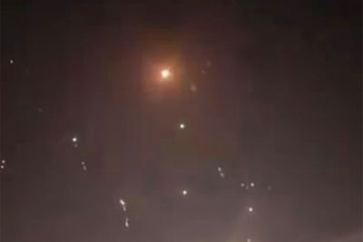 Video shows missiles over Qatar after Iran fires at US military base