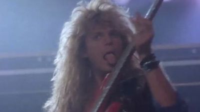 “I’d done way worse than just licking the bass. Humping and stuff like that!”: The raunchy video that powered a hair metal anthem all the way to No.1