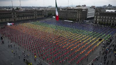 Largest Human Pride Flag Ever Made by Mexican LGBTQ Activists Sets Global Record