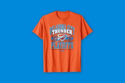 OKC Thunder Fans Can Commemorate the Run With 20% Off This Playoff Tee