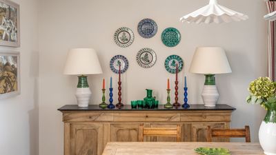 I'd tried so many unsuccessful ways to hang plates, but this 1 thing helped me hang a stunning plate wall in less than 10 minutes – 6 months later they are still secure