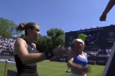 Wimbledon warmup event turns sour as player tells opponent ‘nobody likes you’ in fiery exchange