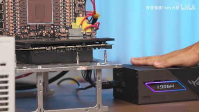 Asus RTX 5090 BTF 2.5 GPU successfully pulls over 1,900W in extreme test — proprietary metal power connector kept its cool, unlike plastic 16-pin alternative