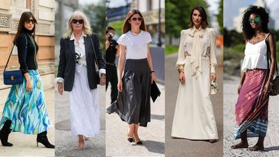 Long skirt outfits are back in fashion. Here are 7 stylish ways to wear them for every occasion this summer