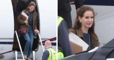 Pictures show superstar Lana Del Rey arriving in Glasgow for major show