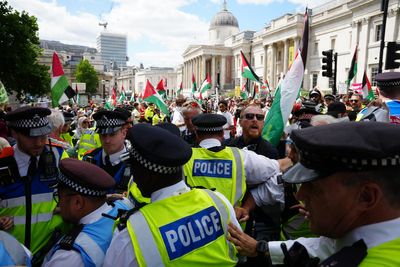 Seven to appear in court after protesters clash with police at Palestine Action demonstration
