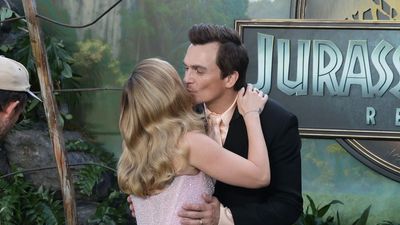 ‘Life’s too short not to’: Jonathan Bailey insists kissing married Scarlett Johansson is him expressing love in ‘different ways’