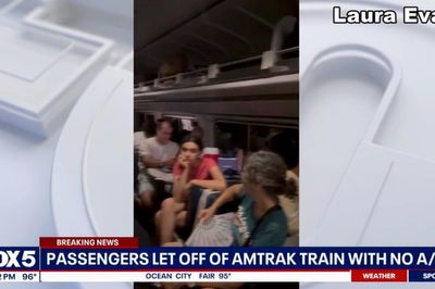 Video shows passengers sweltering on Amtrak train stuck in Baltimore tunnel for over an hour during heatwave
