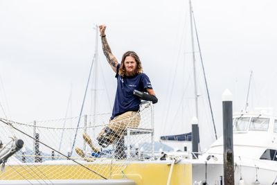 Briton becomes first triple amputee to sail solo and unsupported across the Pacific