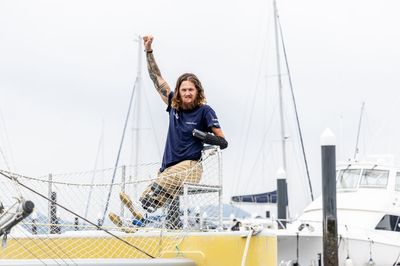Briton becomes first triple amputee to sail solo and unsupported across the Pacific