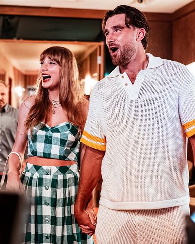 Taylor Swift and Travis Kelce make red carpet debut at Nashville's Tight End University