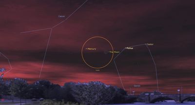 How to see Mercury, the moon and the Gemini twins pass close together in the night sky this week