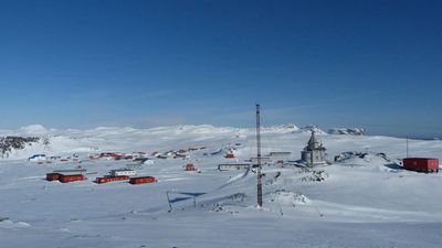 Lasershow in Antarctica