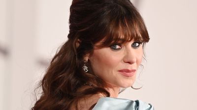 Zooey Deschanel uses this Old Hollywood-style tile trick to elevate her dressing room – the result is nostalgic and designer-approved