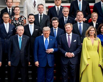 Nato leaders confirm defence spending will rise to 5% of GDP and say support for members is ‘ironclad’ – as it happened