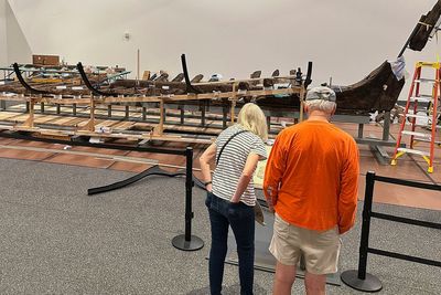Workers digging at the World Trade Center site found a mystery boat. Now they’re rebuilding it