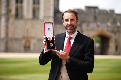 Arise, Sir Gareth! Ex-England manager Gareth Southgate receives knighthood at Windsor Castle