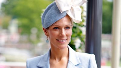 Still haven’t found the perfect wedding guest outfit? Zara Tindall’s periwinkle-blue trouser suit makes a refreshing change to a dress