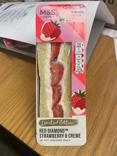 Taste test: We tried the new Marks & Spencer strawberries and creme sandwich