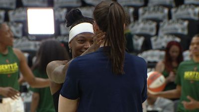 Cameras Caught Caitlin Clark Sharing Special Pregame Moment With Ex-Fever Teammate