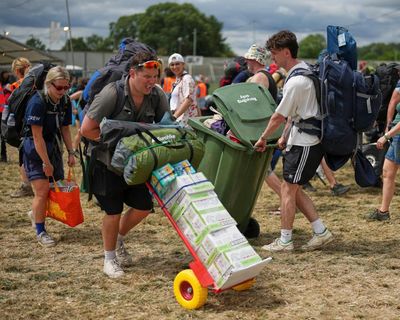 Glastonbury gates open as festivalgoers descend for politically charged event