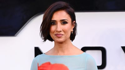 I've always been wary of sheer fabrics but Anita Rani's sophisticated turquoise tulip print dress has changed my mind