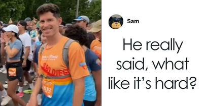 Woman Signs Husband Up For Marathon With Just 24 Hours Notice After He Said He Could Run With Zero Training