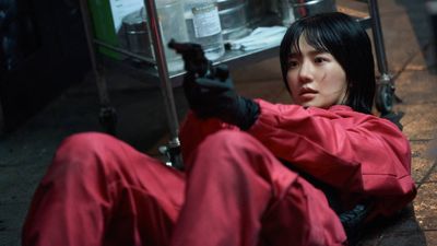 Squid Game star Park Gyu-young knows her Pink Guard is "standing on the wrong side of the system," but says she "holds onto that minimal amount of humanity that's left in her"