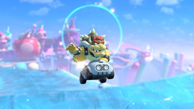 Mario Kart World player declares a new "world record" with 770 tricks in the air off one jump as they soar across the map