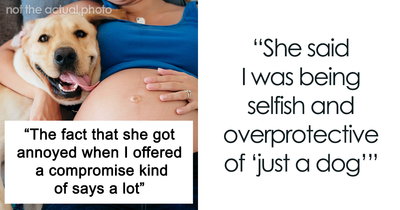 “Family, Not Decoration”: Overprotective Dog Owner Shuts Down Sister’s Dream Maternity Shoot