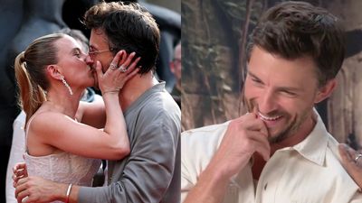 Why Scarlett Johansson & Jonathan Bailey Keep Smooching At Jurassic World Premieres