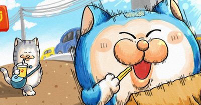 Japanese Artist Creates Adorable Comics About Two Goofy Cats That Might Brighten Your Day