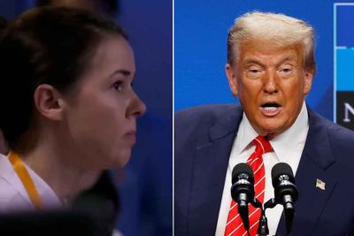 Trump shows concern for worried BBC Ukraine reporter during Nato press conference