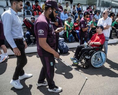 ‘Amazing for blind people’: app helps cricket fan find way around Lord’s