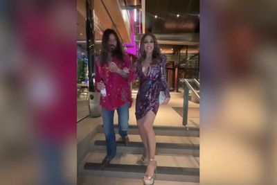 Elizabeth Hurley and Billy Ray Cyrus enjoy date night supporting Miley Cyrus