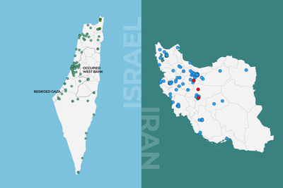 Visualising 12 days of the Israel-Iran conflict