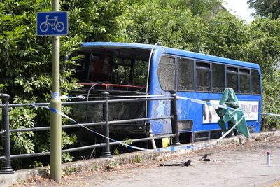 Eastleigh bus crash: Five people in hospital after bus ends up in river