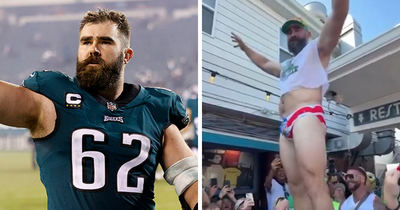 Jason Kelce’s Bulge Goes Viral After He Strips Down To Undies For Charity Event
