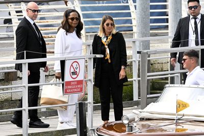 Oprah Winfrey among celebrities spotted ahead of Bezos wedding