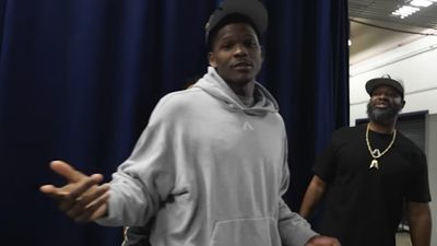 New Video Shows Anthony Edwards's NSFW Reaction to Thunder Eliminating Wolves