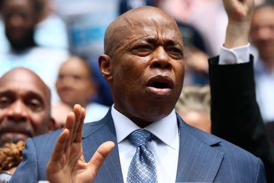 Crowd jeers Trump-friendly Mayor Adams as ‘criminal’ at reelection campaign launch against Dem ‘socialist’ Mamdani