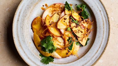 Bored of fruit salad? Try this savory, aromatic twist with nectarines, and it will become one of your favorite summer dishes
