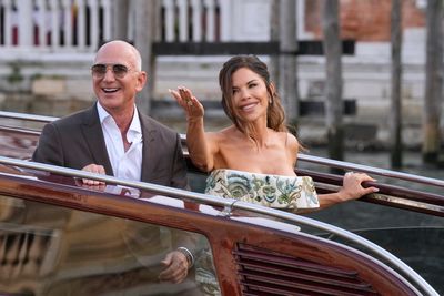 Photos: Celebrities cruise into Venice for Jeff Bezos’ 'wedding of the century' amid ongoing protests