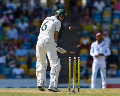 Australia’s top order stutters again to leave first Test in West Indies finely balanced